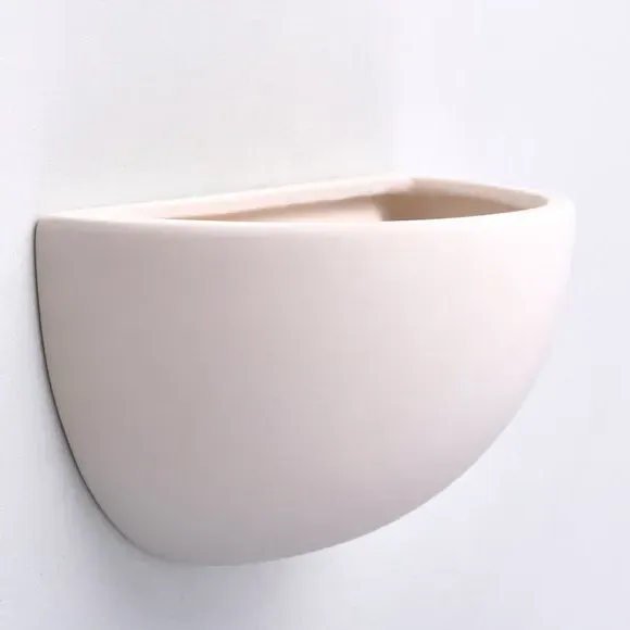 Half Moon Wall Light - White, Ceramic
