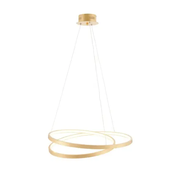 Hoop Ceiling Light with Integrated LED - Gold