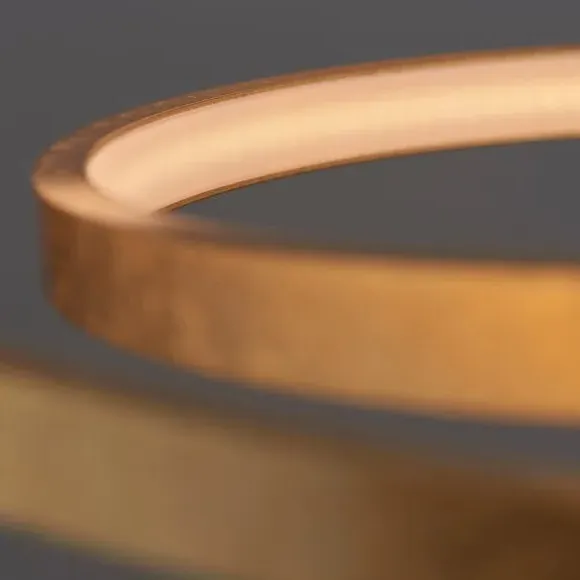 Hoop Ceiling Light with Integrated LED - Gold