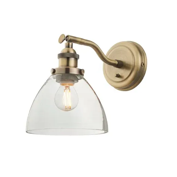 Industrial Wall Light with Adjustable Head - Gold