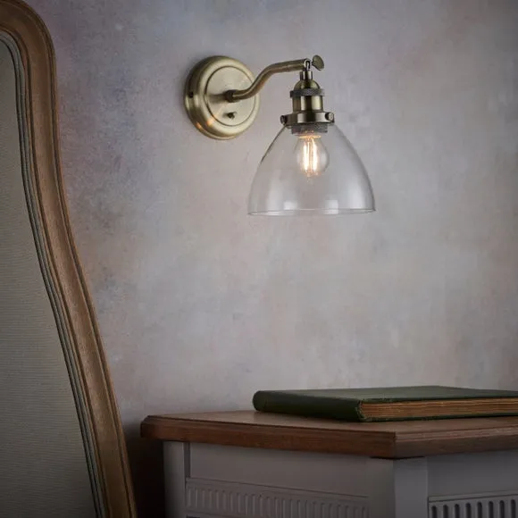 Industrial Wall Light with Adjustable Head - Gold image