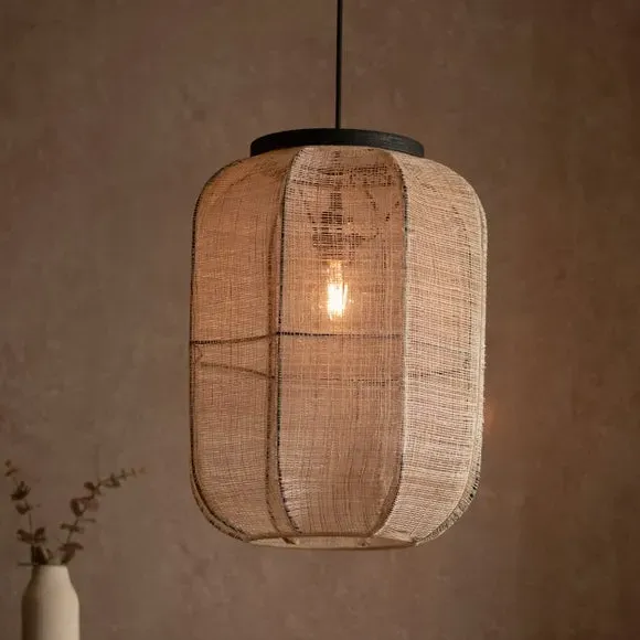 Medium Pendant Light - Black, Plywood
