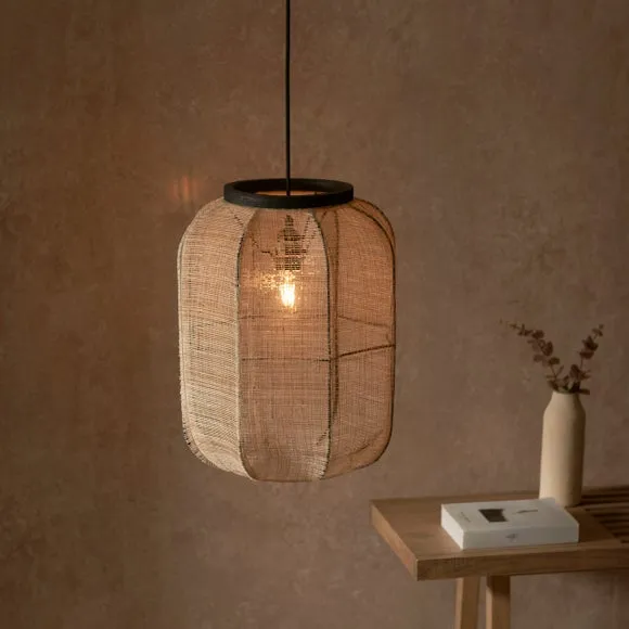 Medium Pendant Light - Black, Plywood