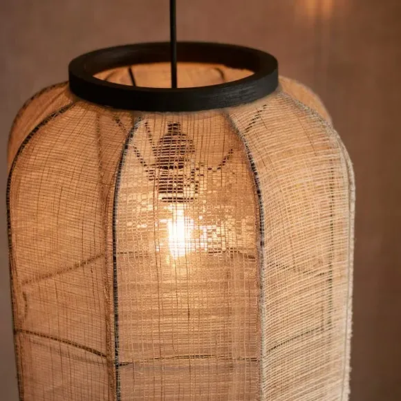 Medium Pendant Light - Black, Plywood