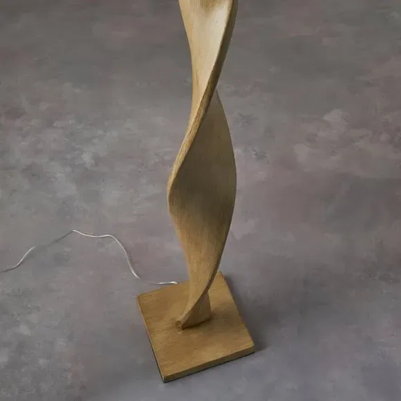 Mid Century Floor Lamp - Natural, Resin