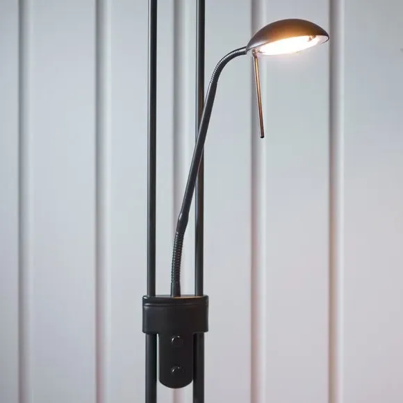 Mother & Child Floor Lamp with Dimmer - Black, Steel