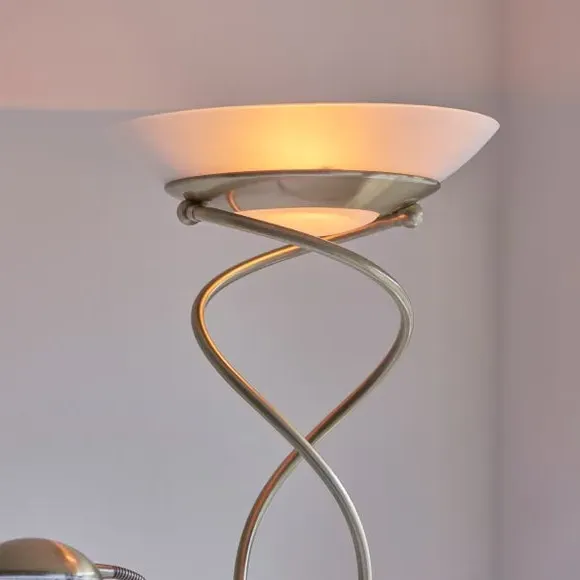 Mother & Child Floor Lamp with Dimmer - Brass