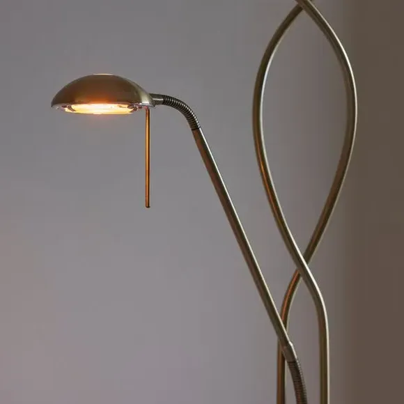 Mother & Child Floor Lamp with Dimmer - Brass