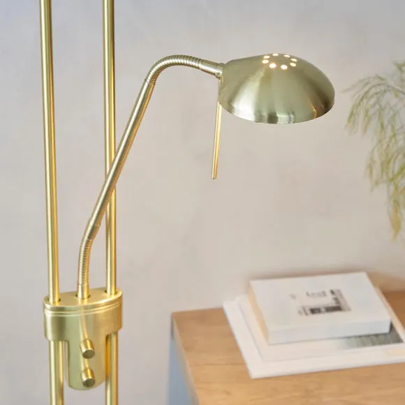 Mother & Child Floor Lamp with Dimmer - Brass, Steel