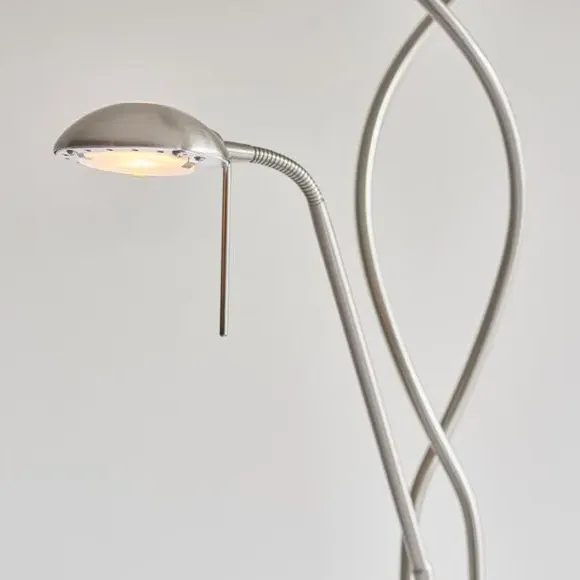 Mother & Child Floor Lamp with Dimmer - Chrome
