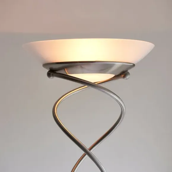 Mother & Child Floor Lamp with Dimmer - Chrome
