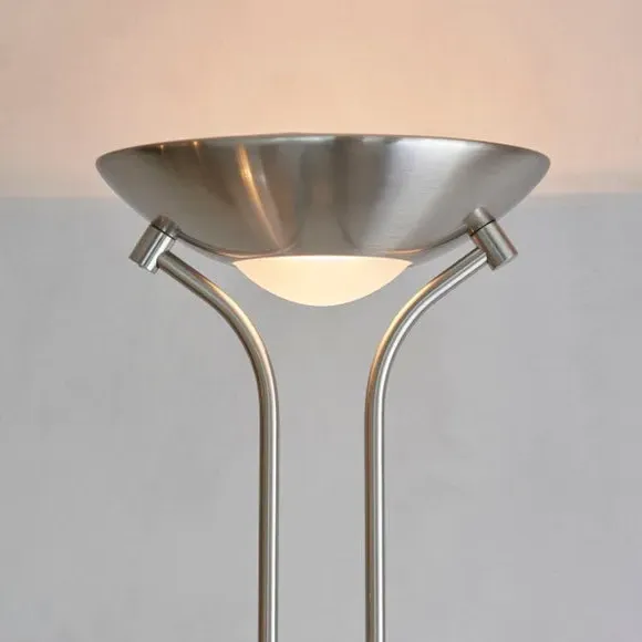 Mother & Child Floor Lamp with Dimmer - Nickel, Steel