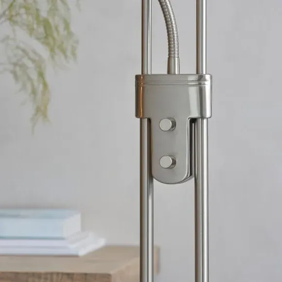 Mother & Child Floor Lamp with Dimmer - Nickel, Steel