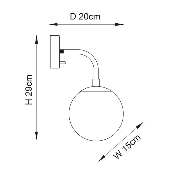 Newton Wall Light - Brass, Metal