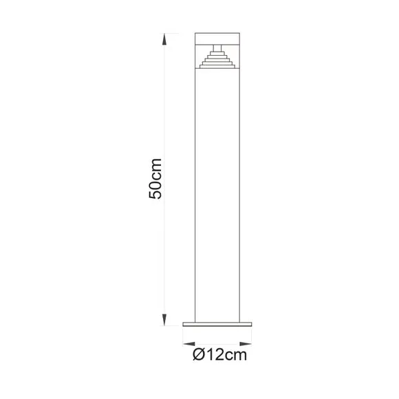 Outdoor Floor Path Light - Silver, Steel