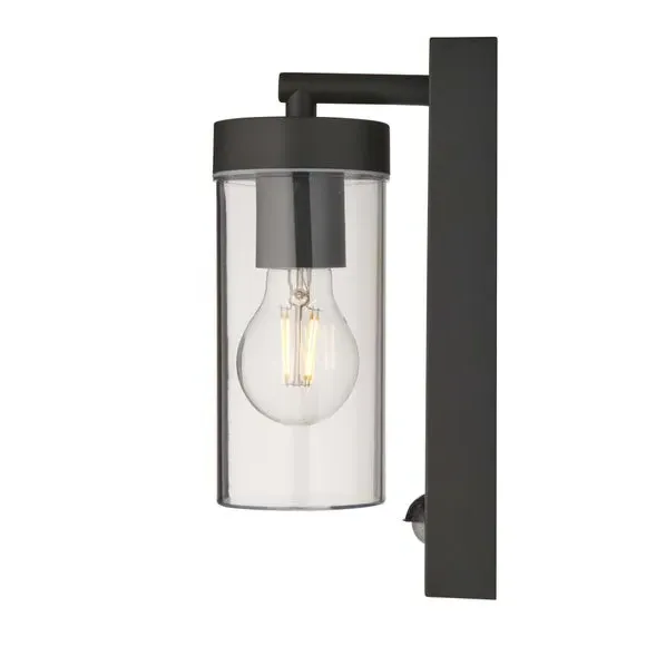 Outdoor PIR Sensor Wall Light - Grey, Steel