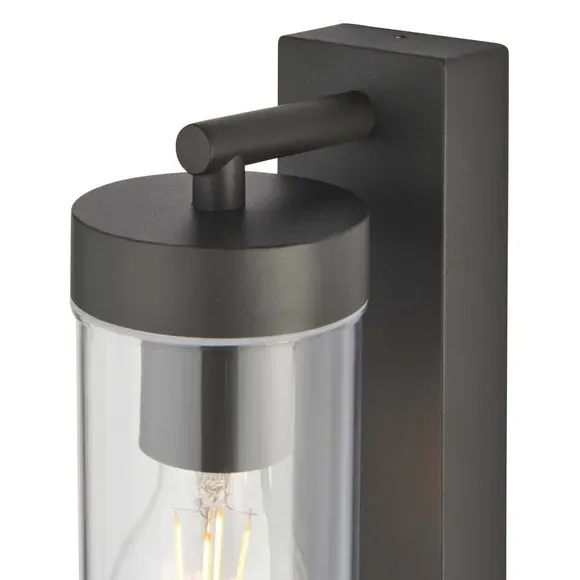 Outdoor PIR Sensor Wall Light - Grey, Steel