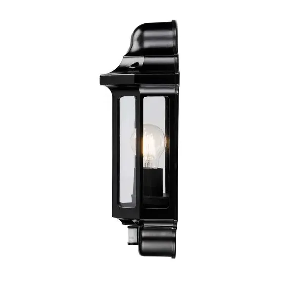 Outdoor PIR Wall Light - Black, Aluminium