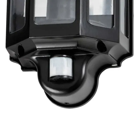 Outdoor PIR Wall Light - Black, Aluminium