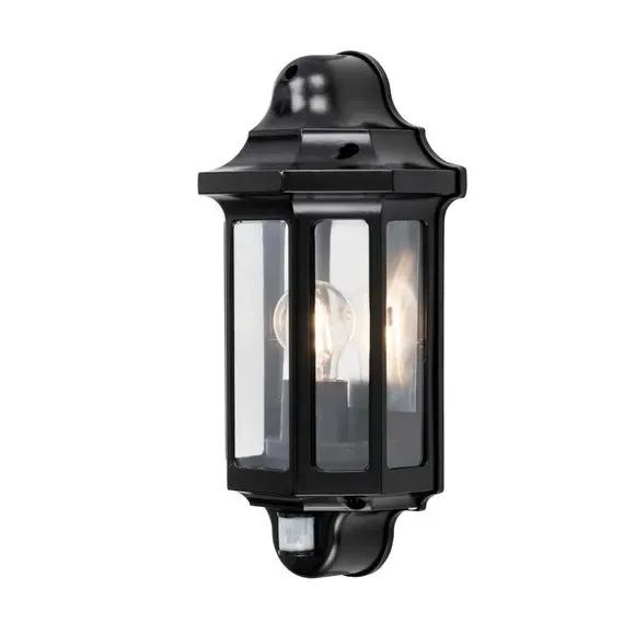 Outdoor PIR Wall Light - Black, Aluminium image