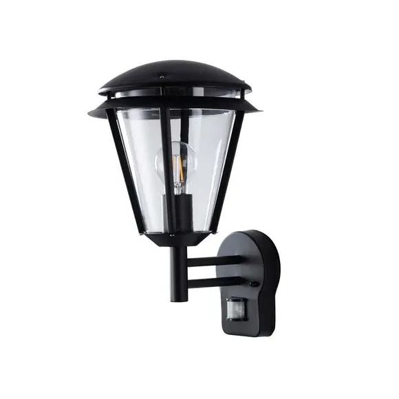 Outdoor PIR Wall Light - Black, Steel