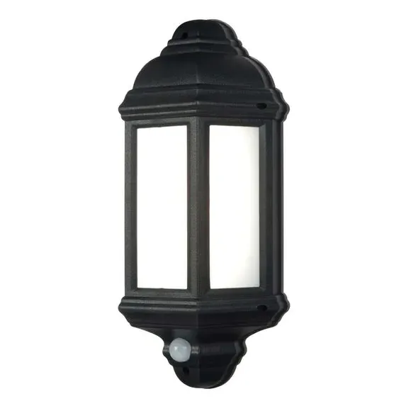 Outdoor PIR Wall Light - Black, Textured