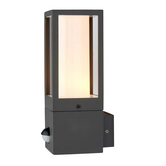 Outdoor PIR Wall Light - Grey, Aluminium