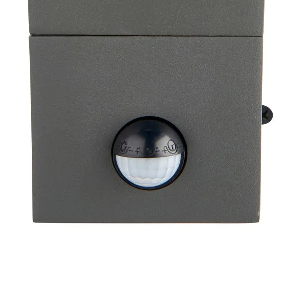 Outdoor PIR Wall Light - Grey, Aluminium
