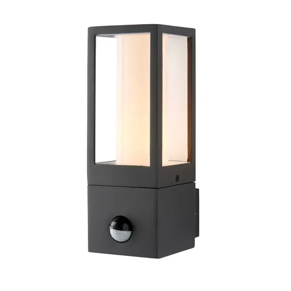 Outdoor PIR Wall Light - Grey, Aluminium image