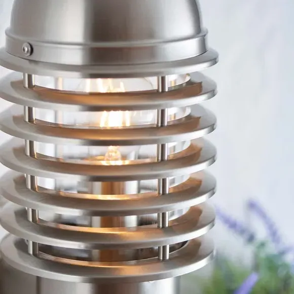 Outdoor PIR Wall Light - Silver, Steel