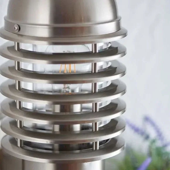Outdoor PIR Wall Light - Silver, Steel