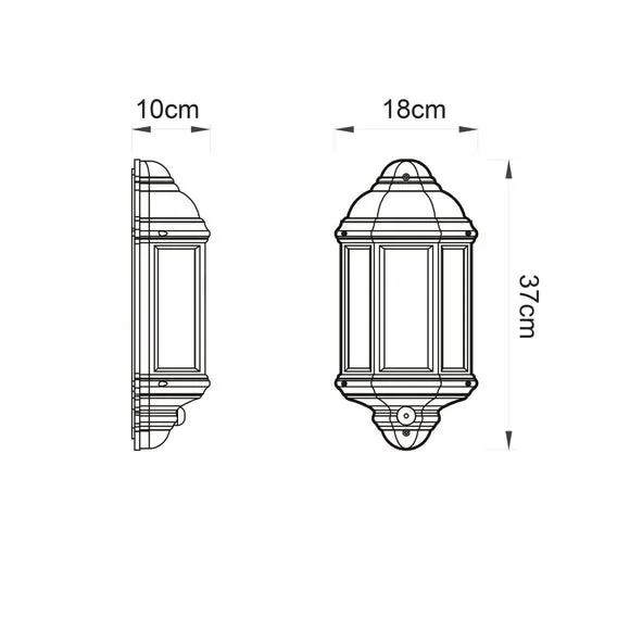 Outdoor PIR Wall Light - White, Textured