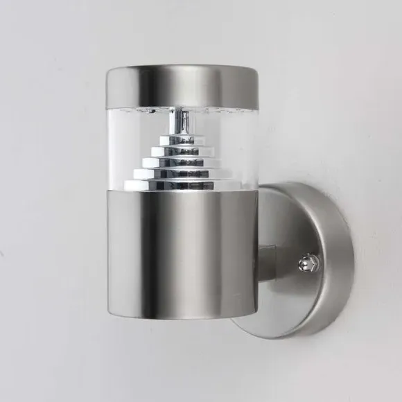 Outdoor Wall Light Contemporary - Silver Steel