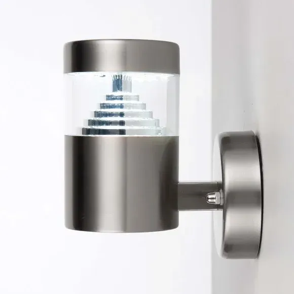 Outdoor Wall Light Contemporary - Silver Steel