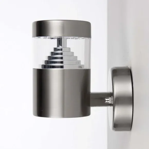 Outdoor Wall Light Contemporary - Silver Steel