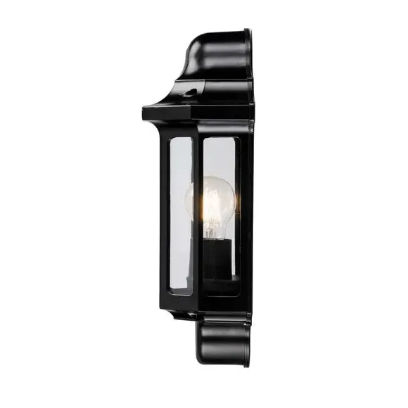 Outdoor Wall Light Traditional - Black, Metal