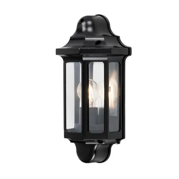 Outdoor Wall Light Traditional - Black, Metal image