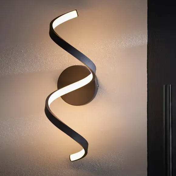 Outdoor Wall Light with LED - Black, Aluminium