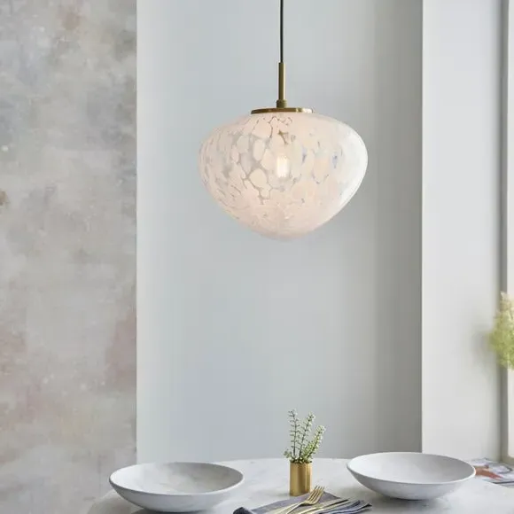 Pendant Light with Adjustable Stem - Gold, Glass image