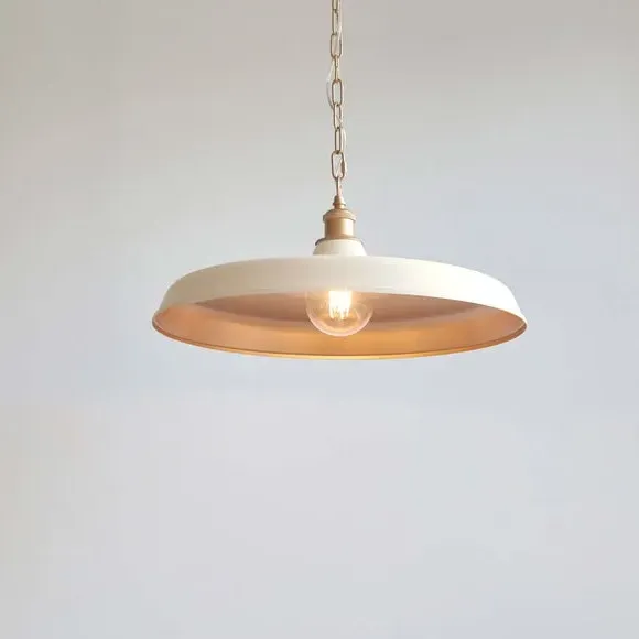 Pendant Light with Dimmer - White, Metal