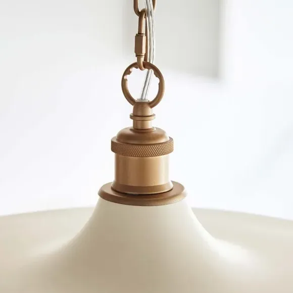 Pendant Light with Dimmer - White, Metal