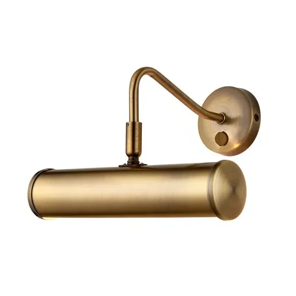 Picture Wall Light with Switch - Antique Brass