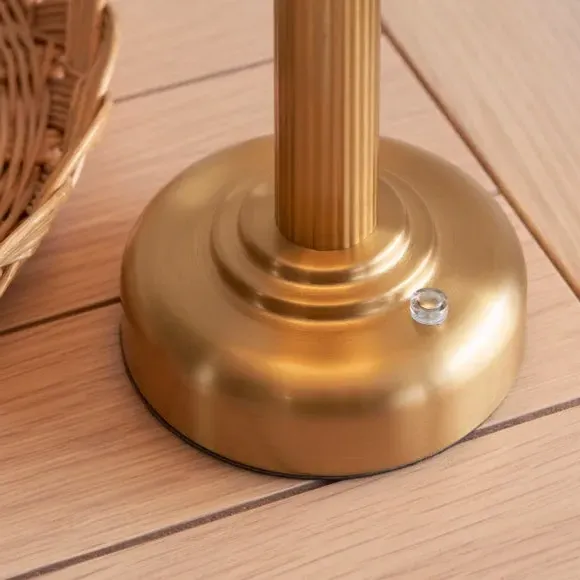 Rechargeable LED Table Lamp with Touch Dimmer - Gold