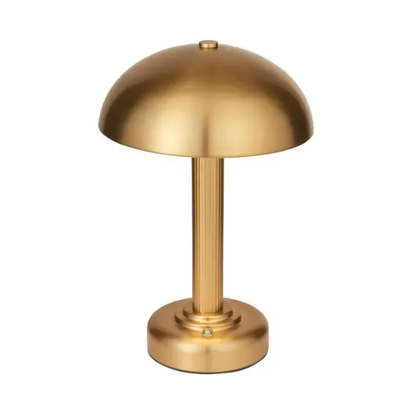 Rechargeable LED Table Lamp with Touch Dimmer - Gold