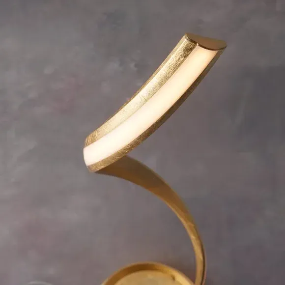 Reed LED Floor Lamp - Gold, Metal