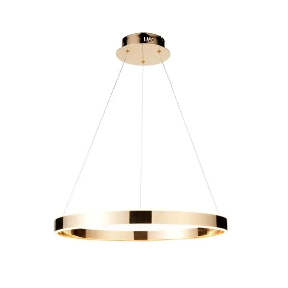 Ring LED Pendant Light Adjustable - Gold, Steel