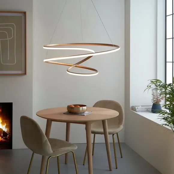 Small Spiral Ceiling Light - Gold, Metal