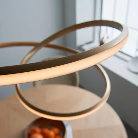 Small Spiral Ceiling Light - Gold, Metal