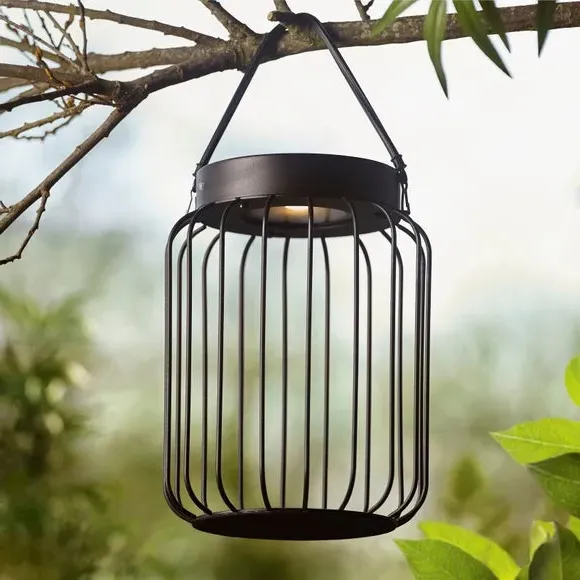 Solar Table Light with Dimmer - Black, Steel image