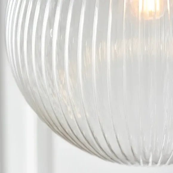 Spherical Pendant Light - Antique Brass, Glass